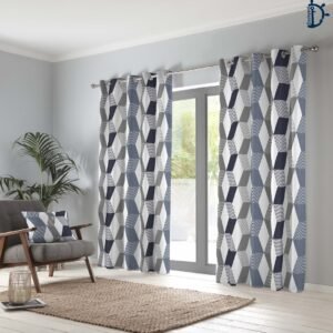 curtains Geo Wall Navy