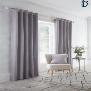 Diamond Texture Silver Grey curtains by Dockyard
