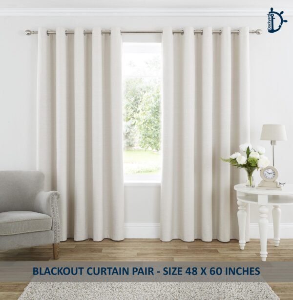 curtains Room Darkening Blackout Curtain Liner PAIR