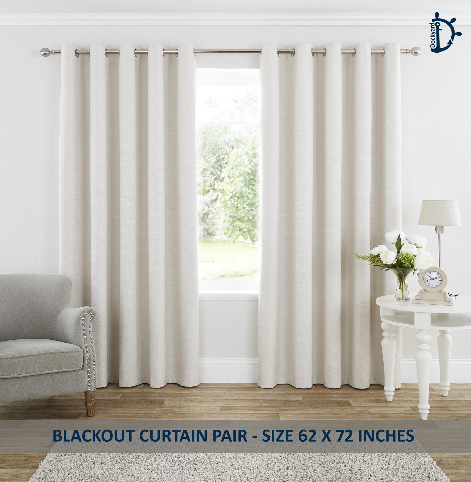 Blackout curtain liner PANEL – Thermal insulating light blocking curtain -  1 PIECE