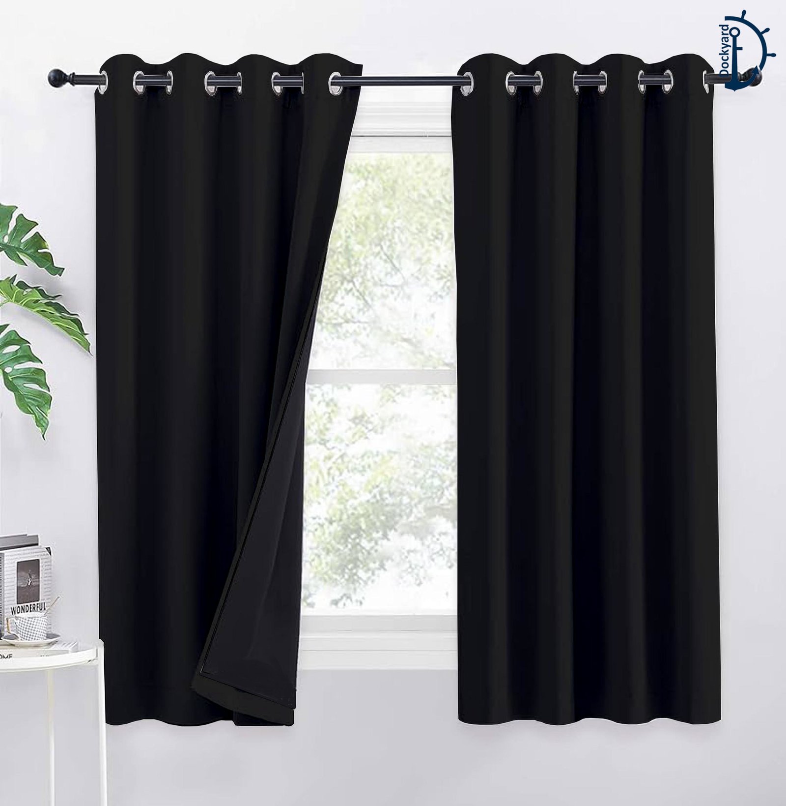 Sunblock Blackout Curtain PAIR - Light Blocking Curtain PAIR - 2 Piece 6.5ft x 7.5ft - Image 5