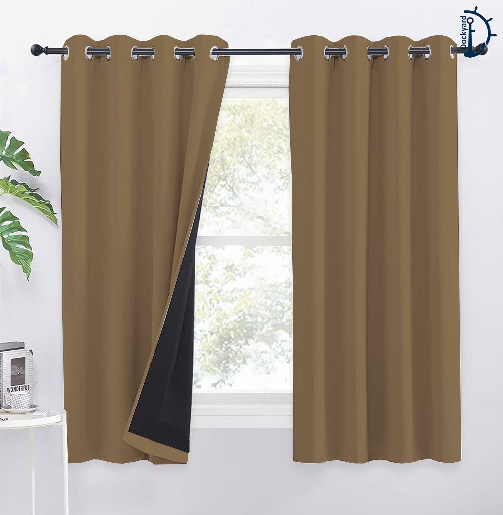 Sunblock Blackout Curtain PAIR - Light Blocking Curtain PAIR - 2 Piece 6.5ft x 7.5ft - Image 4