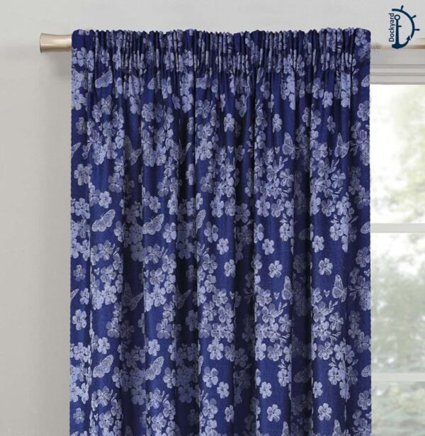 curtains Cherry Blossom Blue