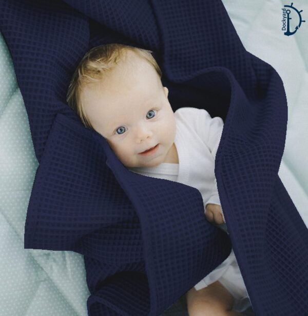 AC Light Blanket Baby MAIN Navy Blue