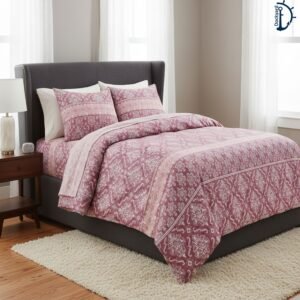 Satin Printed Bed Sheet | Bedsheet set with 2 Pillowcover |