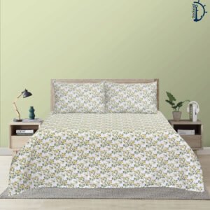 Pure Cotton Percale Bedsheets | Bedsheet set with Pillowcover | Morning Blossom