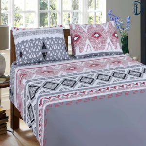 Cotton Percale Bedsheets | Bedsheet set with Pillowcover| Santos