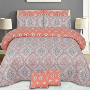 Cotton Percale Bedsheets | Bedsheet set with Pillowcover | Vibrance